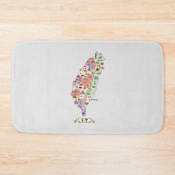 Item preview, 台灣多彩地圖 (Colorful Illustration of Taiwan, Mandarin Version) designed and sold by Sheridan T.