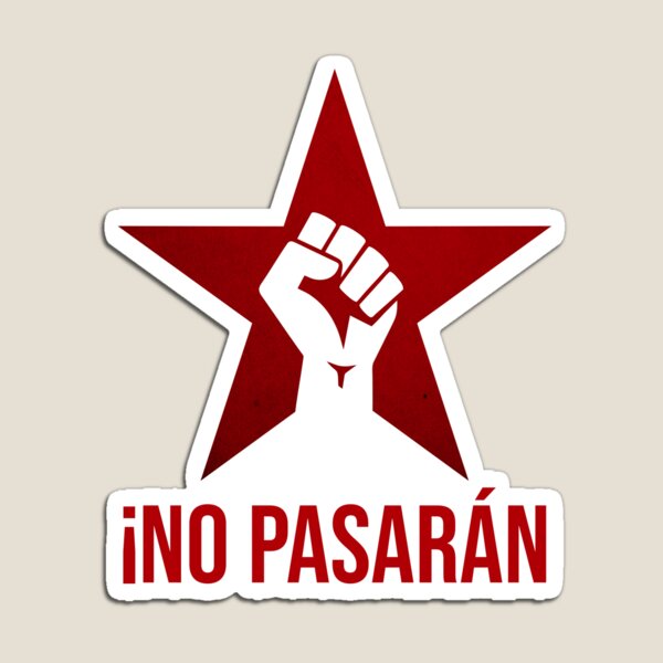 Vista previa del artículo con la obra «No pasaran», diseñado y vendido por Rewasdiunox.