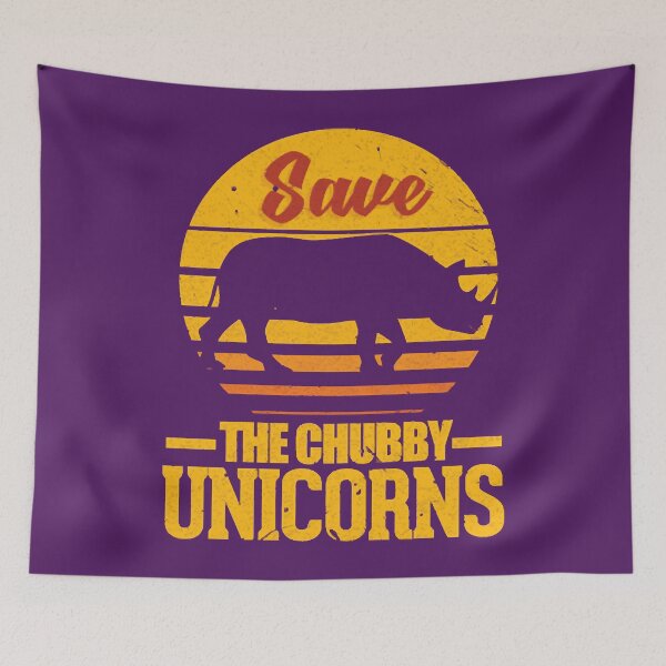 Item preview, Save The Chubby Unicorns Retro designed and sold by FadioAshuka.