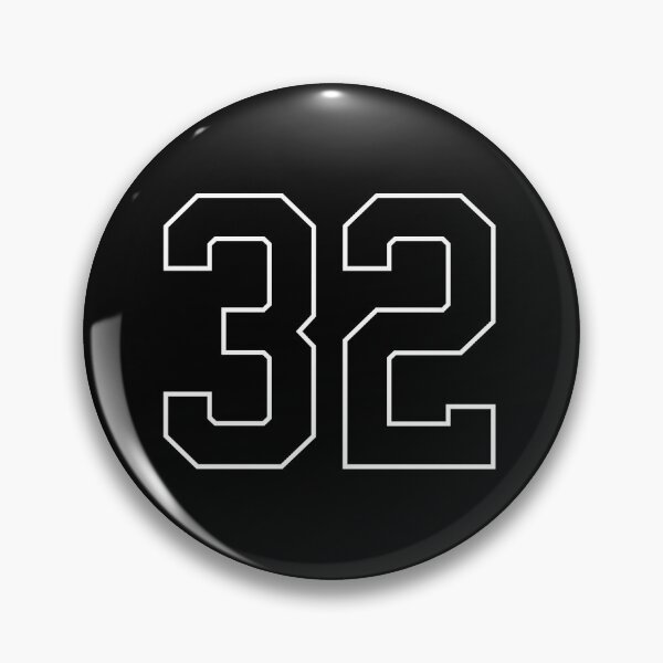 Item preview, Black Number 32 lucky sports jersey thirty two designed and sold by HeavyStyle.