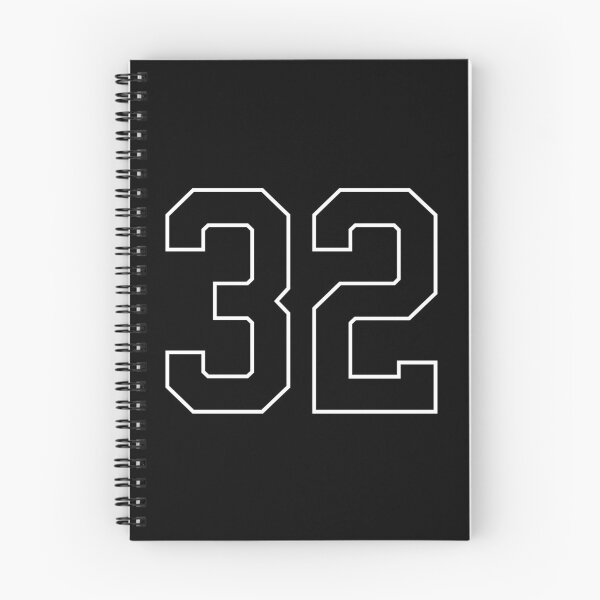 Item preview, Black Number 32 lucky sports jersey thirty two designed and sold by HeavyStyle.
