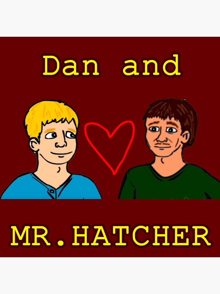 Thumbnail 3 of 3, Sticker, Dan and Mr. Hatcher (FULL) designed and sold by JYACartoons.