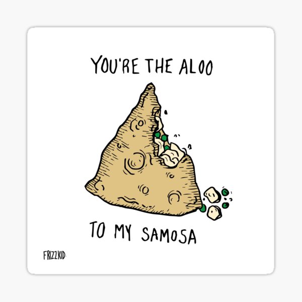 Aloo Samosa Sticker