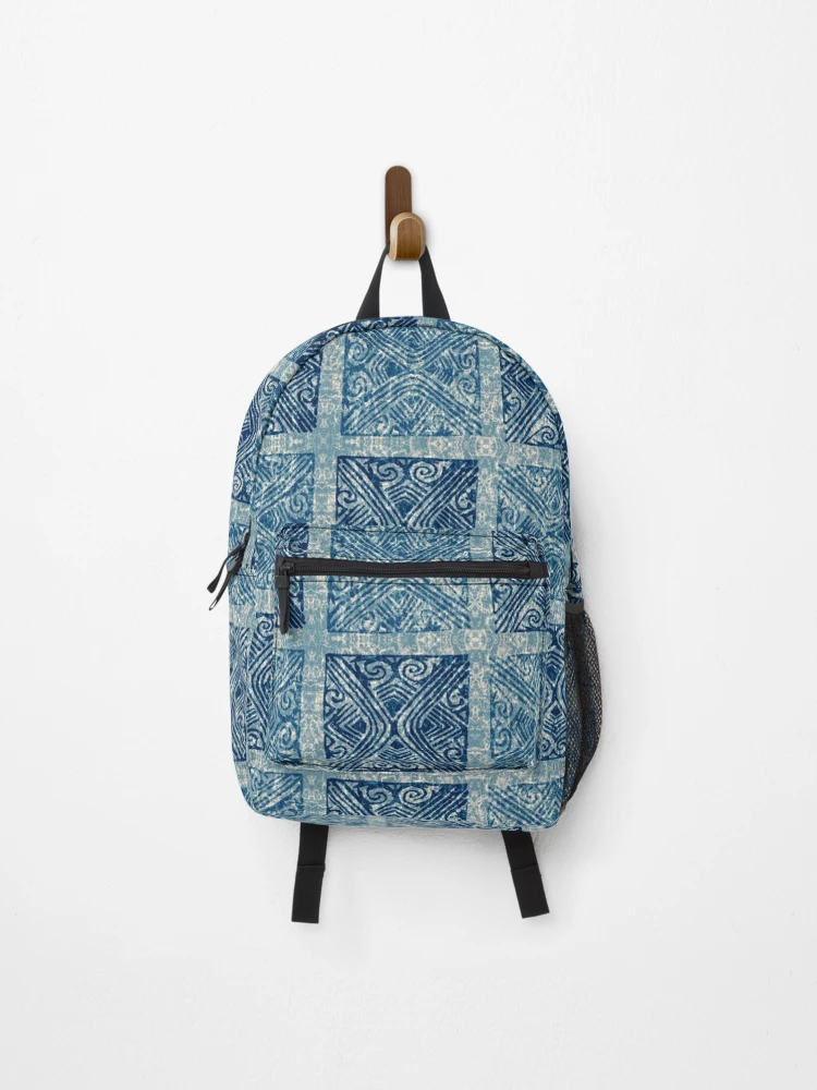 Thumbnail 1 of 3, Backpack, Indigo Ethnic Pattern designed and sold by hellcom.