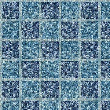 Artwork thumbnail, Indigo Ethnic Pattern by hellcom