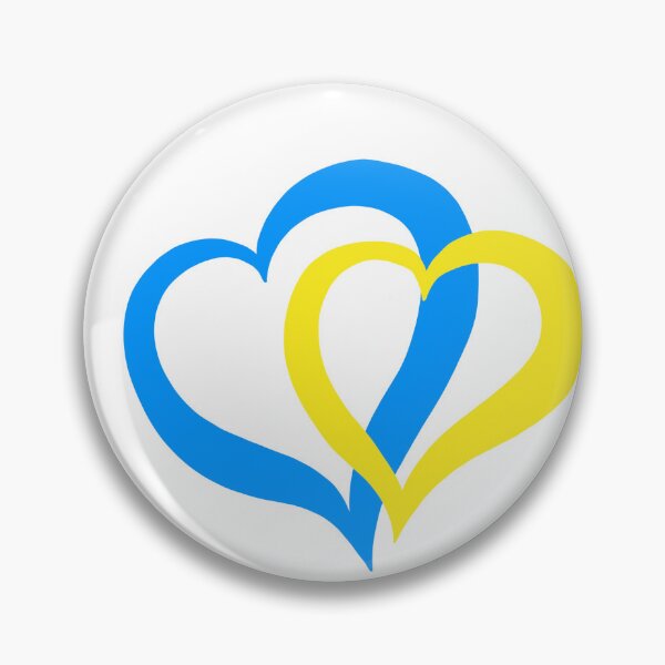 Item preview, Support Ukraine, help war refugees. Love Ukraine, heart emblem national flag colored. Flag of Ukraine with heart shape designed and sold by Sunshine2504.