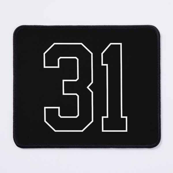 Item preview, Black Number 31 lucky sports jersey thirty one designed and sold by HeavyStyle.