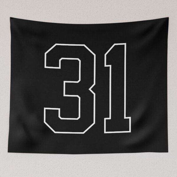 Item preview, Black Number 31 lucky sports jersey thirty one designed and sold by HeavyStyle.