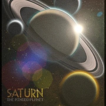 Artwork thumbnail, Saturn, the Ringed Planet by RicePoison