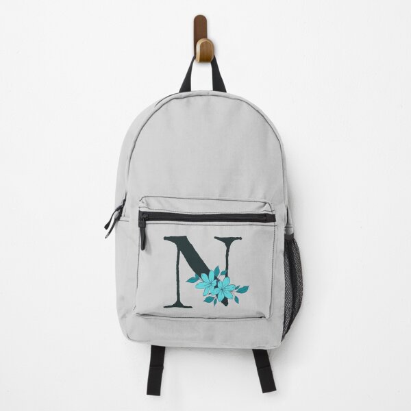 Item preview, Blue floral N monogram designed and sold by Coffee Lifestyle.
