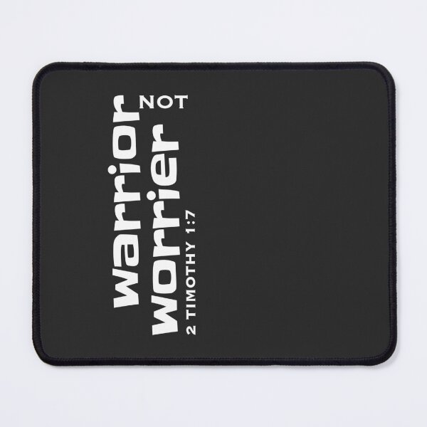 Item preview, Christian Design - Warrior Not Worrier - 2 Timothy 1 verse 7 designed and sold by simplydesignart.