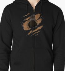 RIP Guitar (Version 1) Zipped Hoodie