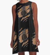 RIP-Gitarre (Version 1) A-Linien Kleid