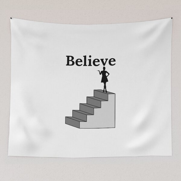 Item preview, Believe yourself - Inspirational and motivational black and white design designed and sold by mark-taylor.