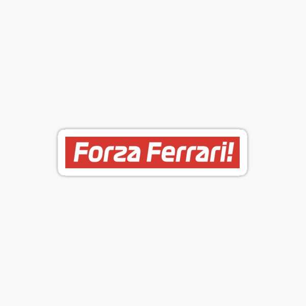 Forza Ferrari! Sticker for Sale by Coulous