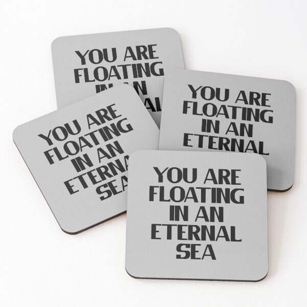 Item preview, You Are Floating In An Eternal Sea - Black Bold Text designed and sold by Chubuter.