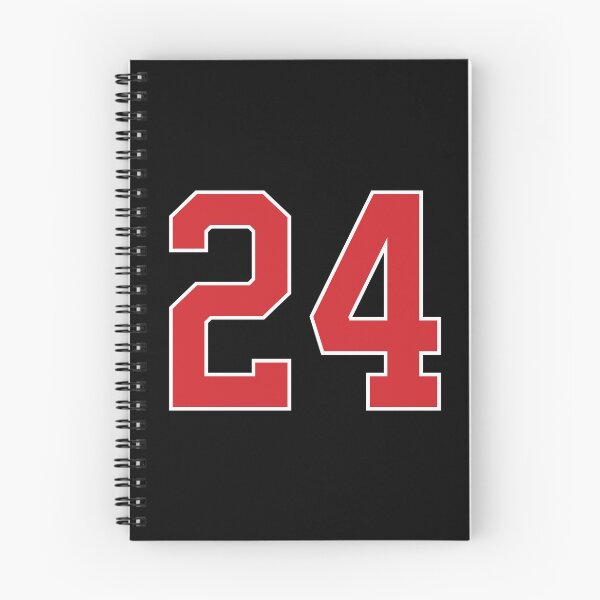 Item preview, Sports Number 24, red black color lucky sport twenty four designed and sold by ArtIsParty.