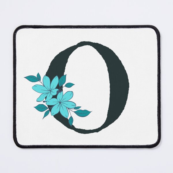 Item preview, Blue floral O monogram designed and sold by Lyssarien.