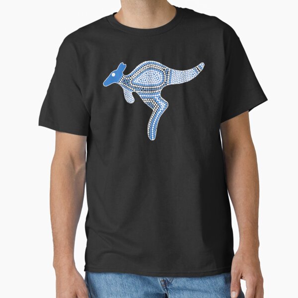 Item preview, Authentic Aboriginal Art - Kangaroo (blue) designed and sold by HogarthArts.