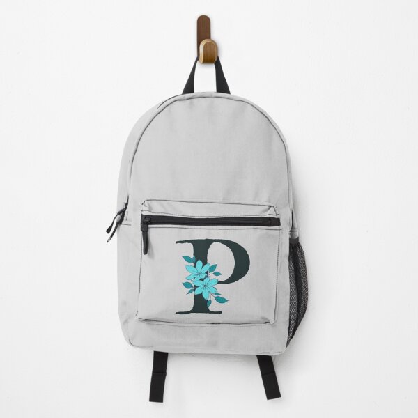Item preview, Blue floral P monogram designed and sold by Coffee Lifestyle.