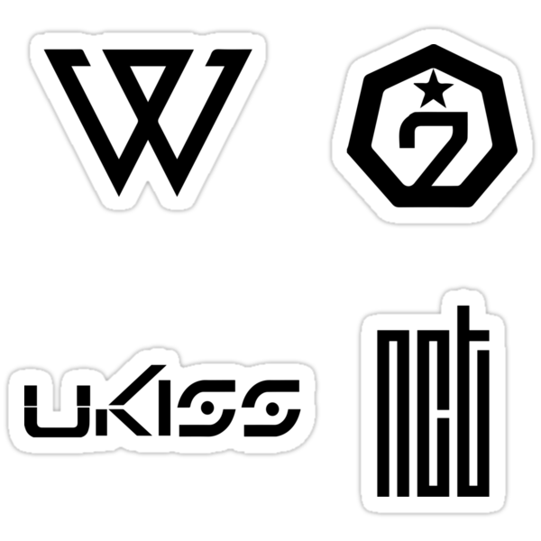  KPOP  Boy Group Sticker  Set 4 Stickers  by Brightcove 