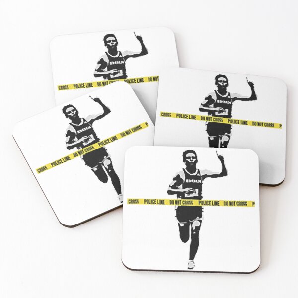 Item preview, Banksy Marathon Runner Police Line  designed and sold by lenawlseysx.