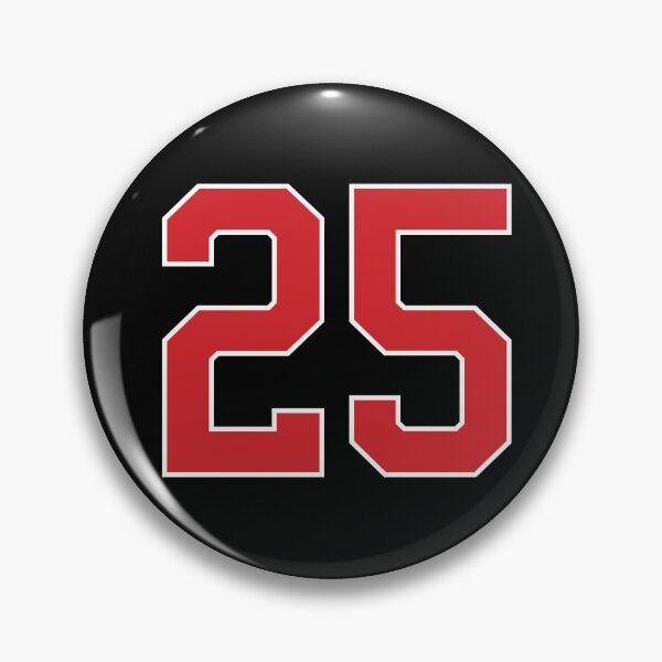 Item preview, Sports Number 25, red black color lucky sport twenty five designed and sold by ArtIsParty.