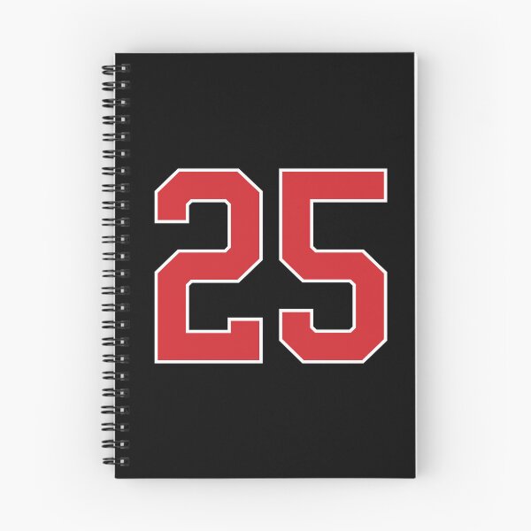 Item preview, Sports Number 25, red black color lucky sport twenty five designed and sold by ArtIsParty.