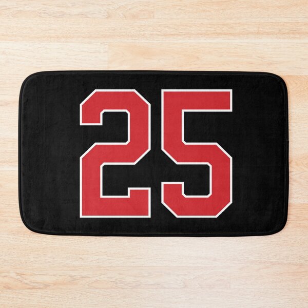 Item preview, Sports Number 25, red black color lucky sport twenty five designed and sold by ArtIsParty.