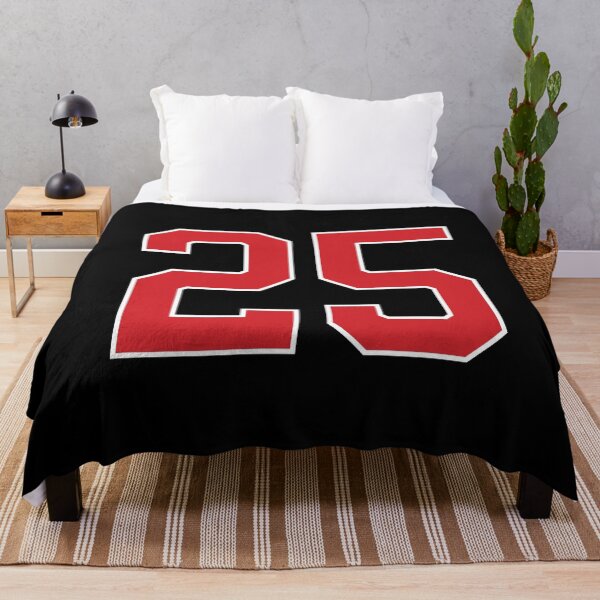 Item preview, Sports Number 25, red black color lucky sport twenty five designed and sold by ArtIsParty.