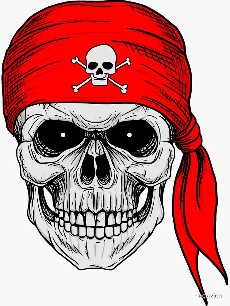 Premium Vector  Red bandana pirate headwear scarf with feathers