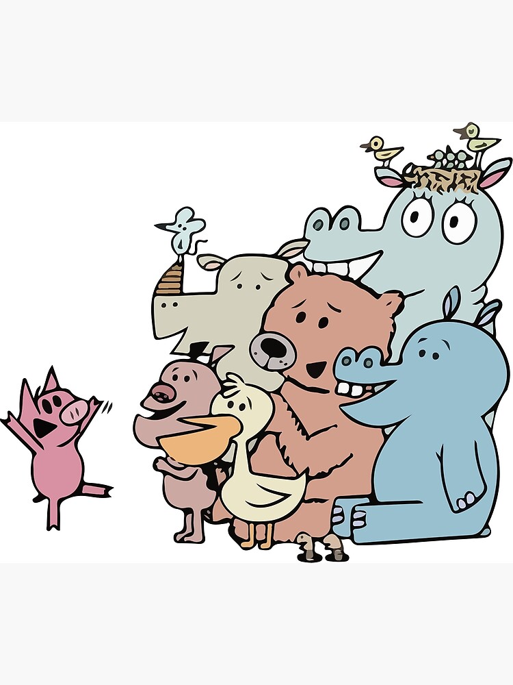 "Gerald and piggie and their friends" Poster by Bonobofy Redbubble