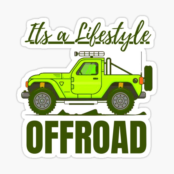 "OFF ROAD" Sticker by MOTOSHIFT Redbubble