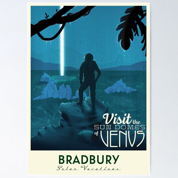 Item preview, Ray Bradbury - “The Long Rain” Travel Poster designed and sold by josighuh.
