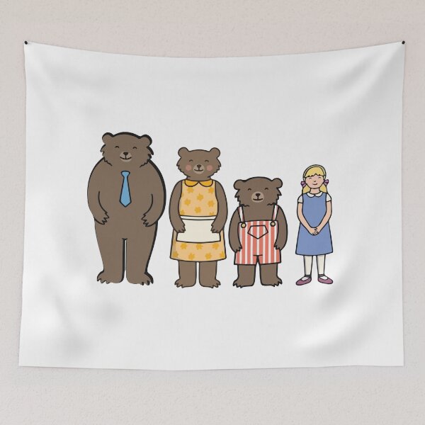 Item preview, goldilocks and the three bears designed and sold by Bonobofy.