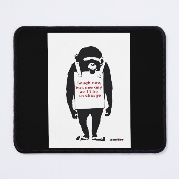 Item preview, Banksy Quote Monkey Chimpanze Laugh Now but one day we39ll be in charge Graffiti Street art  designed and sold by lenawlseysx.