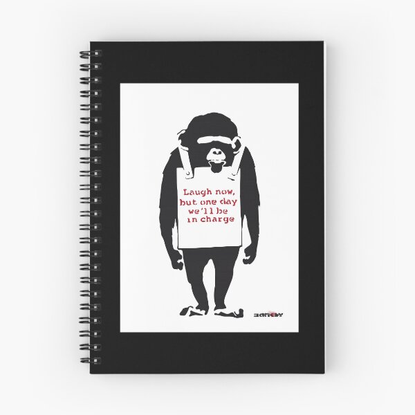 Item preview, Banksy Quote Monkey Chimpanze Laugh Now but one day we39ll be in charge Graffiti Street art  designed and sold by lenawlseysx.