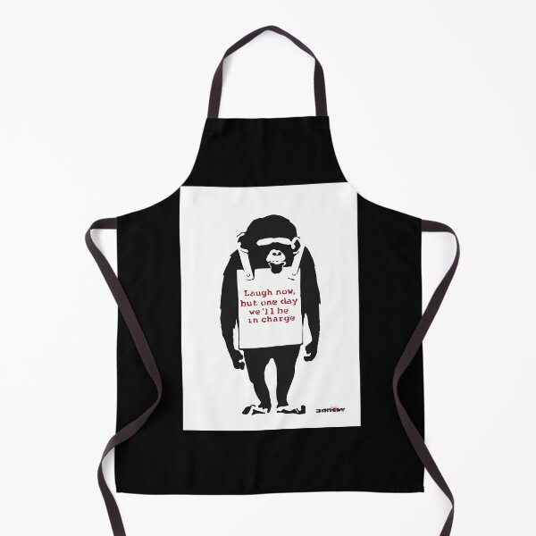 Item preview, Banksy Quote Monkey Chimpanze Laugh Now but one day we39ll be in charge Graffiti Street art designed and sold by lenawlseysx.