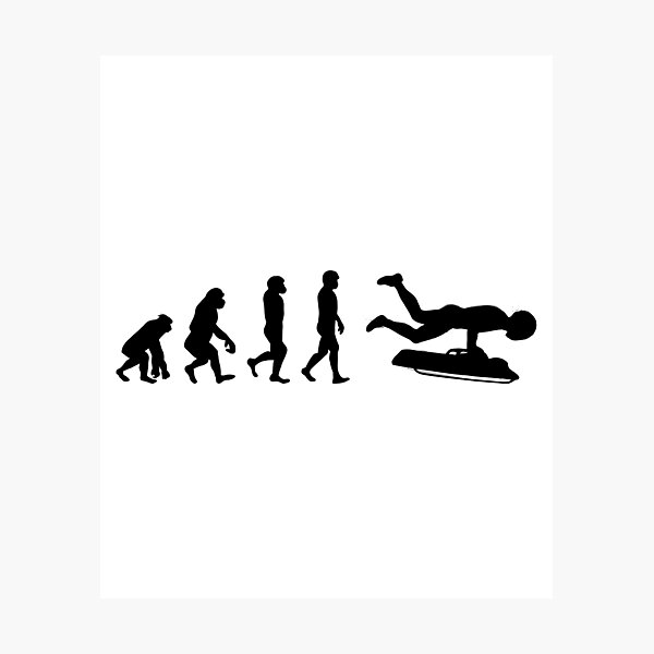 Item preview, Skeleton Bobsleigh Bobsled Racing Bobsleighing Evolution designed and sold by TastefulTees.