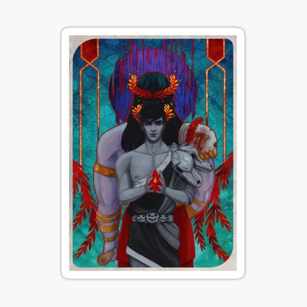 Hades Games Thanatos Sticker By Medsshop Redbubble