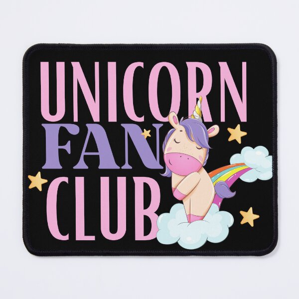 Item preview, unicorn fan club designed and sold by Hoetoons.