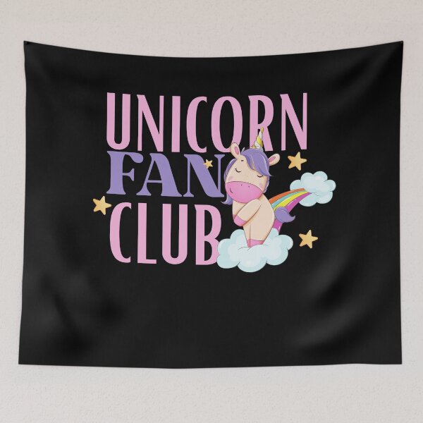 Item preview, unicorn fan club designed and sold by Hoetoons.