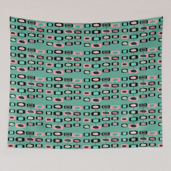 Item preview, Pink And Light Green 50s pattern designed and sold by PlanetLucky.
