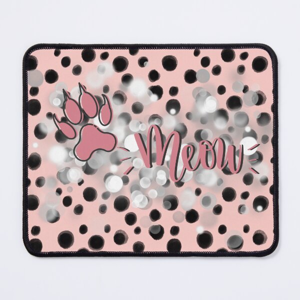 Item preview, Pink Black Meow Sparkle Kitty designed and sold by Holisticfox.
