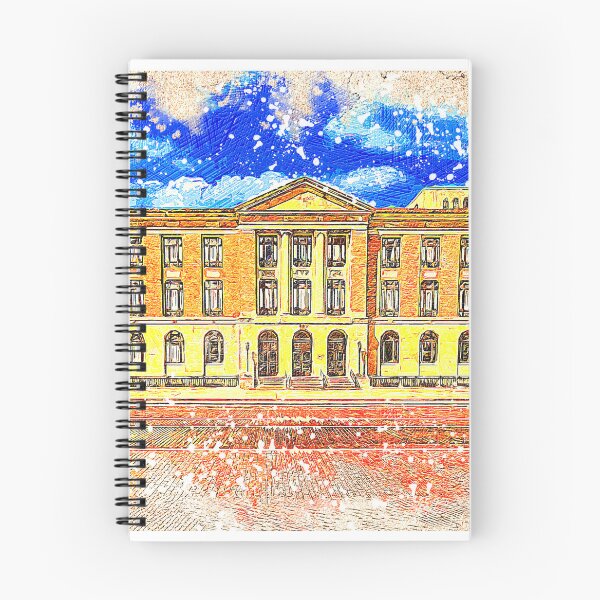 Item preview, Lubbock Post Office and Federal Building, in Lubbock, Texas - colored drawing designed and sold by NickoPrints.