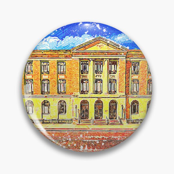 Item preview, Lubbock Post Office and Federal Building, in Lubbock, Texas - colored drawing designed and sold by NickoPrints.