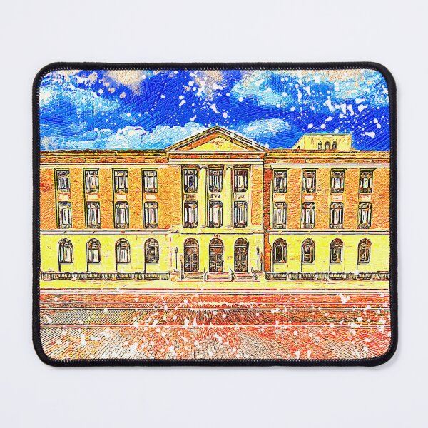 Item preview, Lubbock Post Office and Federal Building, in Lubbock, Texas - colored drawing designed and sold by NickoPrints.