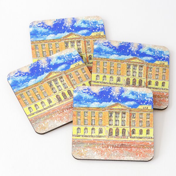 Item preview, Lubbock Post Office and Federal Building, in Lubbock, Texas - colored drawing designed and sold by NickoPrints.