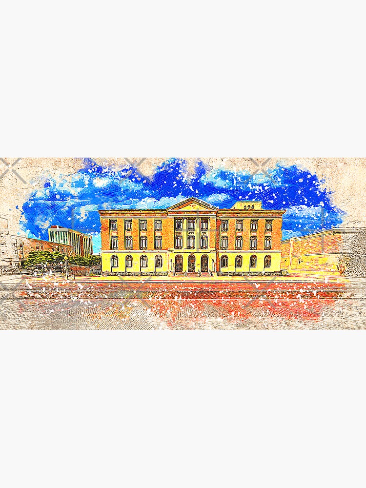 "Lubbock Post Office and Federal Building, in Lubbock, Texas colored