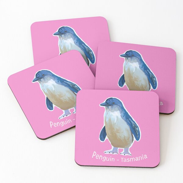 Item preview, Penguin Tasmania Pink block colour background designed and sold by Backstreet Lobotomy.